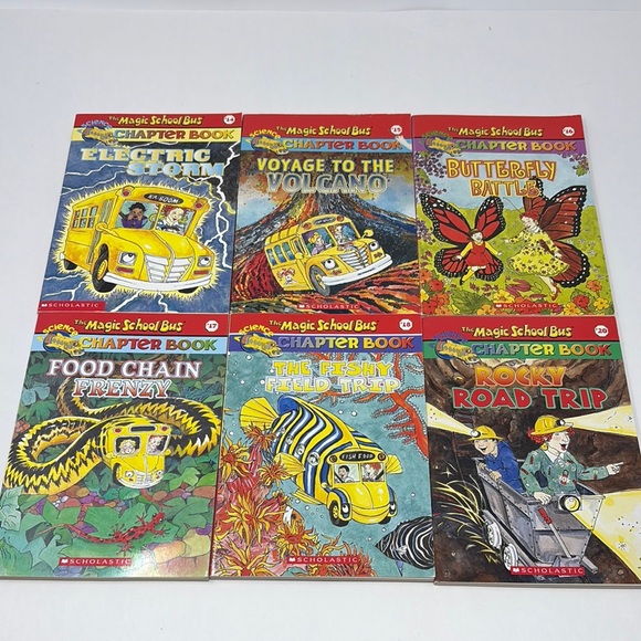 MAGIC SCHOOL BUS - Set of (6) Chapter Books #14-18, 20 by Joanna Cole.Scholastic - Picture 1 of 8
